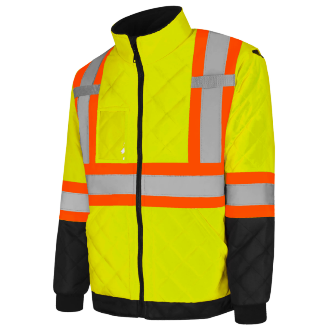 Quilted Freezer Jacket, 4" Refl. Tape