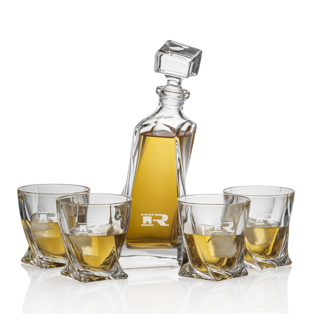 Bonham Decanter Set-4 OTR Glasses