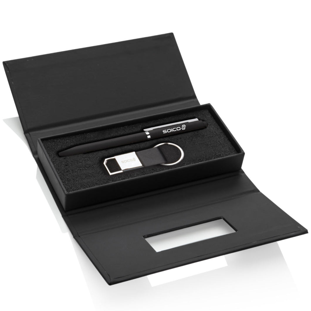 Coffret cadeau stylo/stylet/porte-clés Viva
