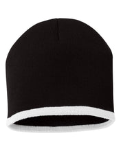 Load image into Gallery viewer, 8&quot; Bottom-Striped  Knit Beanie/ Toque

