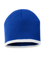 Load image into Gallery viewer, 8&quot; Bottom-Striped  Knit Beanie/ Toque
