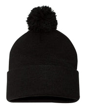 Load image into Gallery viewer, Pom-Pom  12&quot; Knit Beanie
