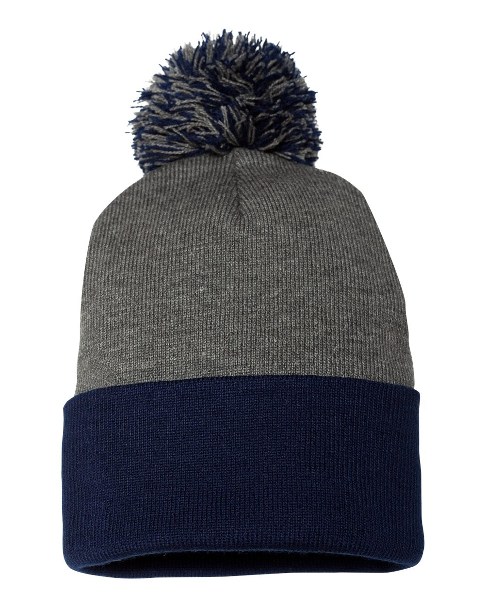 Pom-Pom  12" Knit Beanie