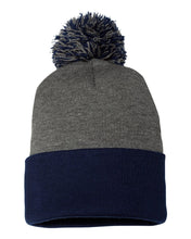Load image into Gallery viewer, Pom-Pom  12&quot; Knit Beanie
