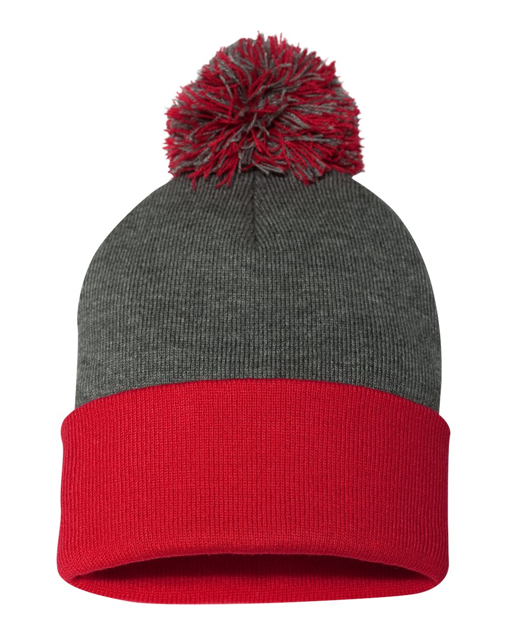 Pom-Pom  12" Knit Beanie