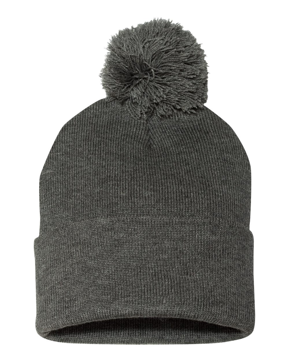 Pom-Pom  12" Knit Beanie