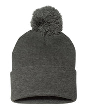 Load image into Gallery viewer, Pom-Pom  12&quot; Knit Beanie
