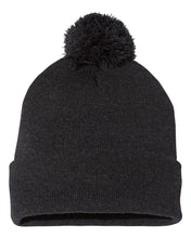 Load image into Gallery viewer, Pom-Pom  12&quot; Knit Beanie
