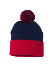 Load image into Gallery viewer, Pom-Pom  12&quot; Knit Beanie
