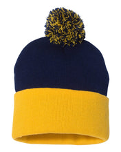 Load image into Gallery viewer, Pom-Pom  12&quot; Knit Beanie
