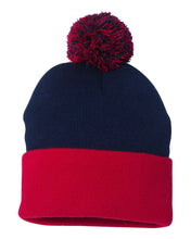 Load image into Gallery viewer, Pom-Pom  12&quot; Knit Beanie
