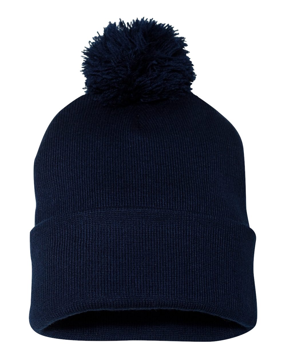 Pom-Pom  12" Knit Beanie