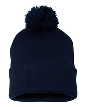 Load image into Gallery viewer, Pom-Pom  12&quot; Knit Beanie

