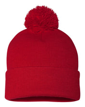 Load image into Gallery viewer, Pom-Pom  12&quot; Knit Beanie
