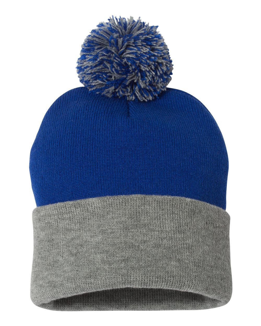 Pom-Pom  12" Knit Beanie