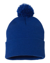 Load image into Gallery viewer, Pom-Pom  12&quot; Knit Beanie
