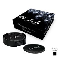 Load image into Gallery viewer, Domanda Leather 4 Coaster Set
