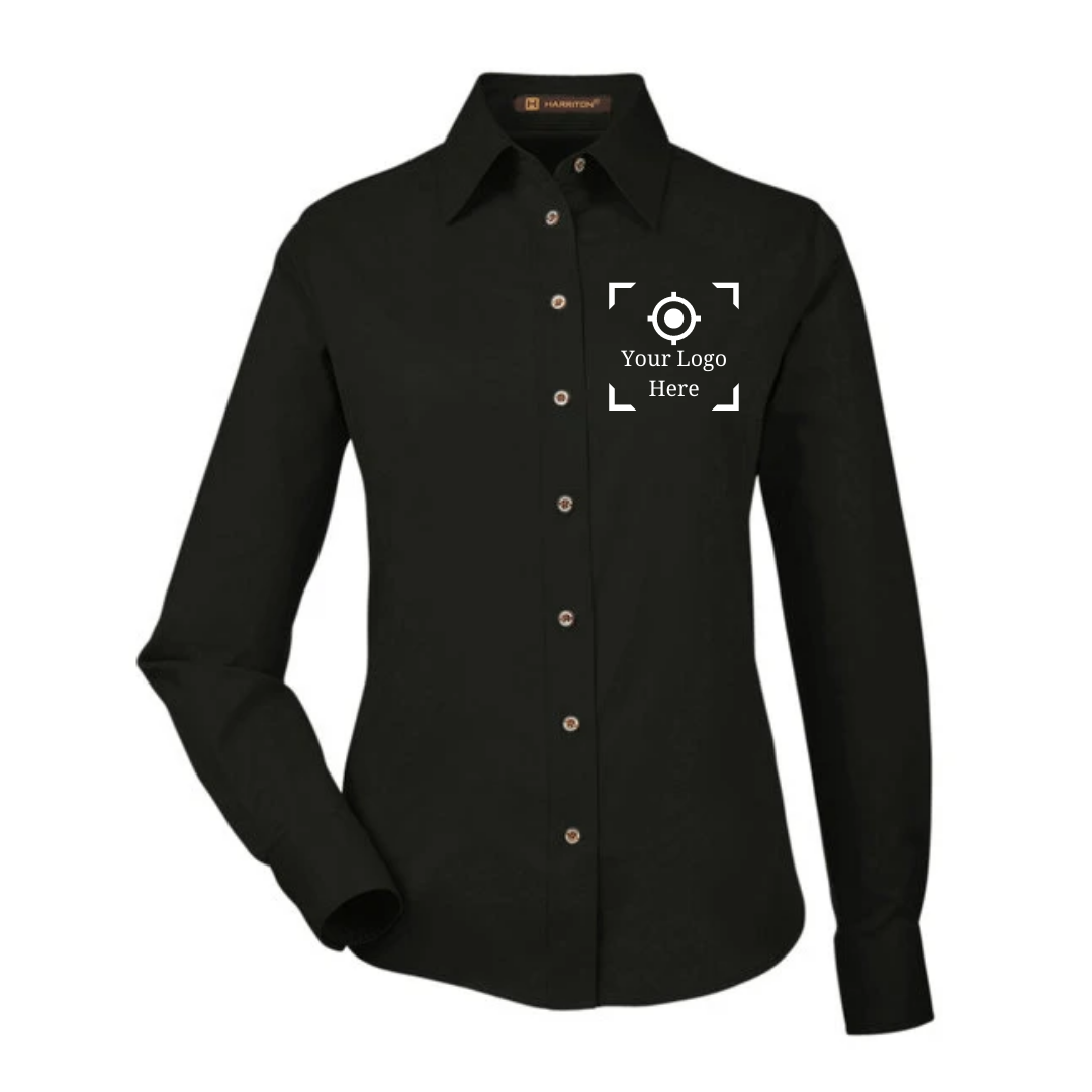Easy Blend™ Long-Sleeve Twill Shirt with Stain-Release