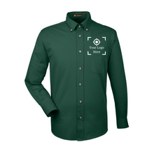 Load image into Gallery viewer, Harriton Men&#39;s Easy Blend™ Long-Sleeve Twill Shirt with Stain-Release
