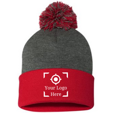 Load image into Gallery viewer, Pom-Pom  12&quot; Knit Beanie
