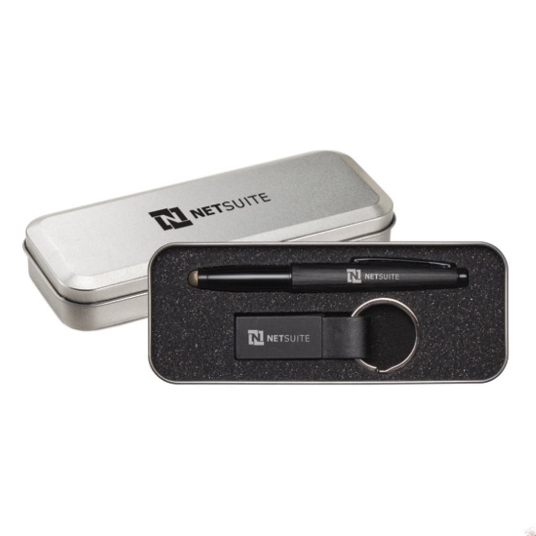 Coffret cadeau stylo/stylet/porte-clés Scorpio