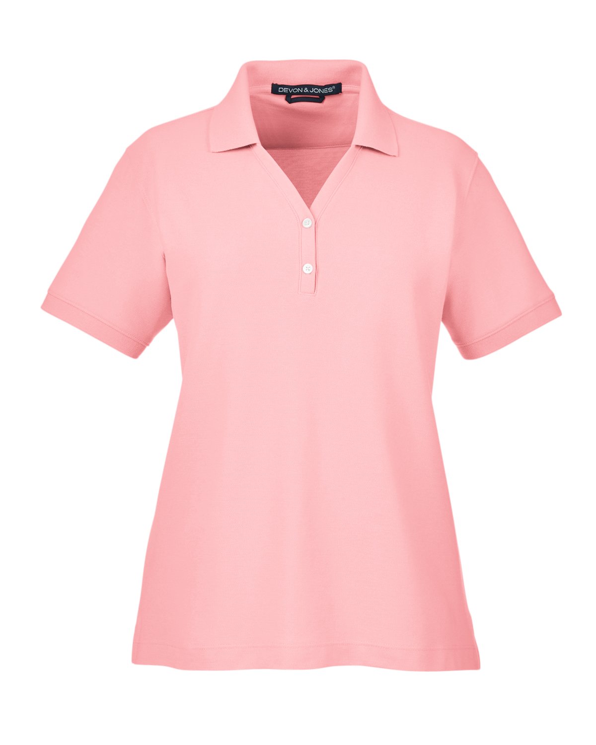 Devon & Jones Ladies' Pima Piqué Short-Sleeve Y-Collar Polo - Klean Hut
