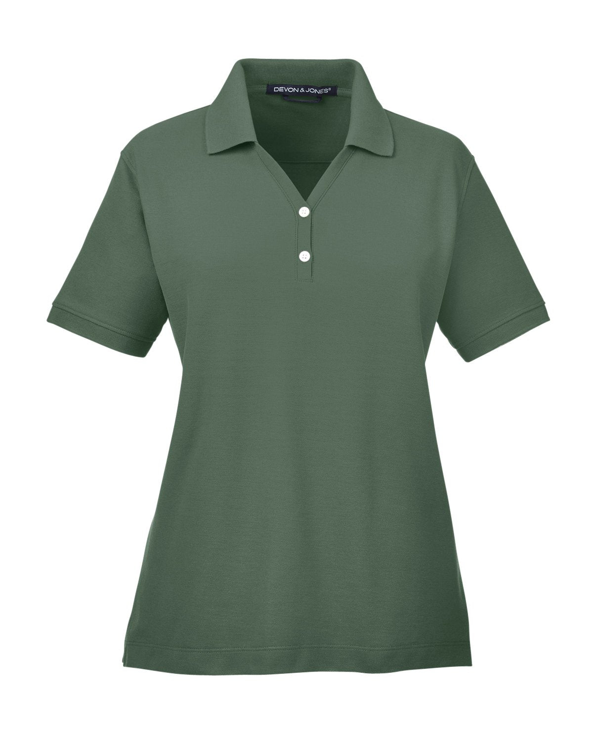 Devon & Jones Ladies' Pima Piqué Short-Sleeve Y-Collar Polo - Klean Hut