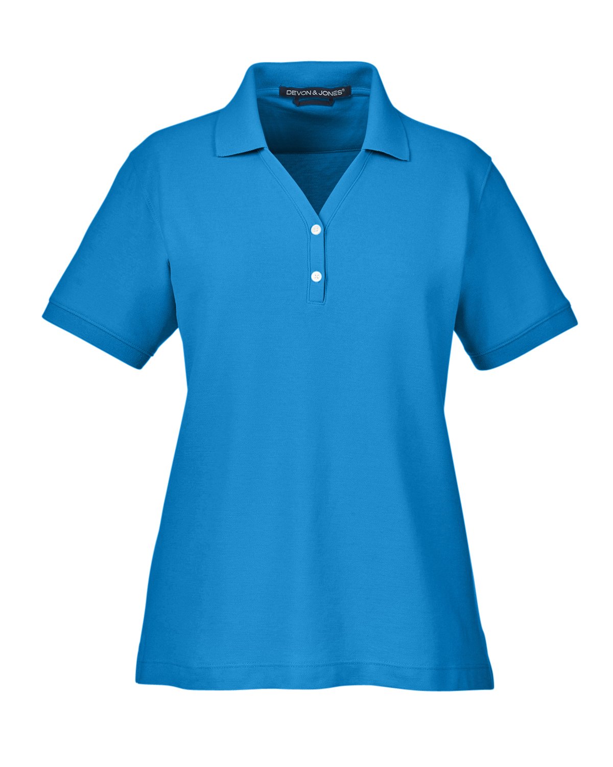 Devon & Jones Ladies' Pima Piqué Short-Sleeve Y-Collar Polo - Klean Hut