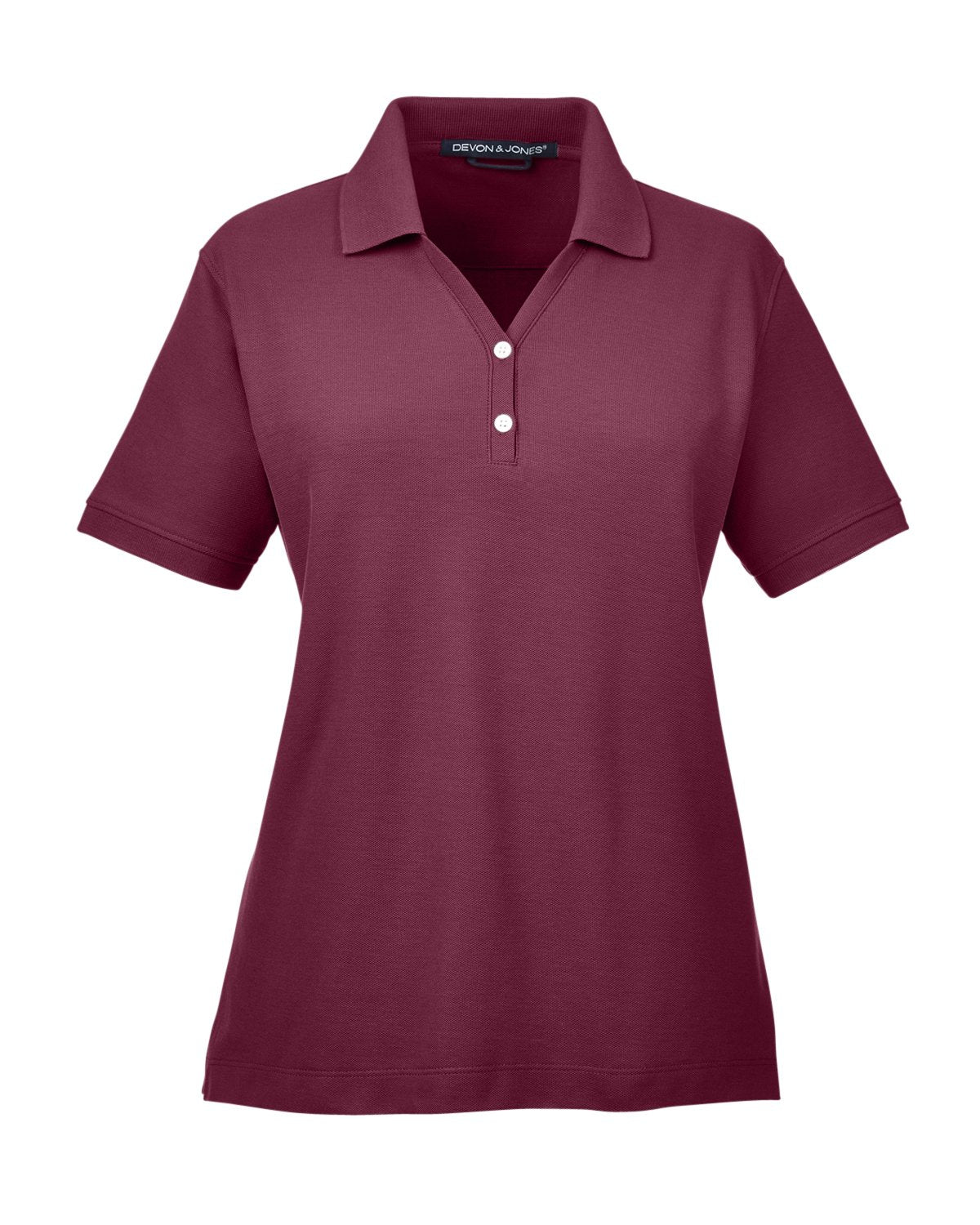 Devon & Jones Ladies' Pima Piqué Short-Sleeve Y-Collar Polo - Klean Hut