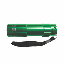 Load image into Gallery viewer, Mini Aluminum, 9 LED Flashlight
