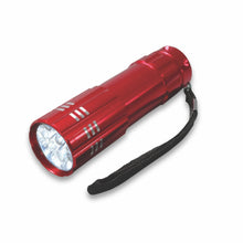 Load image into Gallery viewer, Mini Aluminum, 9 LED Flashlight
