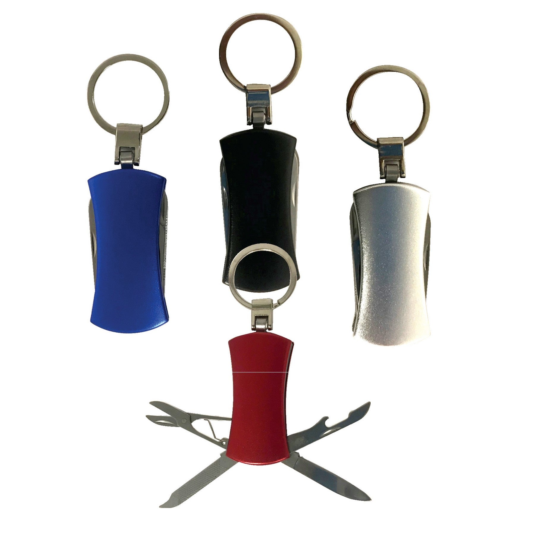 Aluminum multi tool with keychain