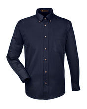 Load image into Gallery viewer, Harriton Men&#39;s Easy Blend™ Long-Sleeve Twill Shirt with Stain-Release
