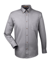 Load image into Gallery viewer, Harriton Men&#39;s Easy Blend™ Long-Sleeve Twill Shirt with Stain-Release
