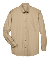 Load image into Gallery viewer, Harriton Men&#39;s Easy Blend™ Long-Sleeve Twill Shirt with Stain-Release
