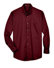 Load image into Gallery viewer, Harriton Men&#39;s Easy Blend™ Long-Sleeve Twill Shirt with Stain-Release
