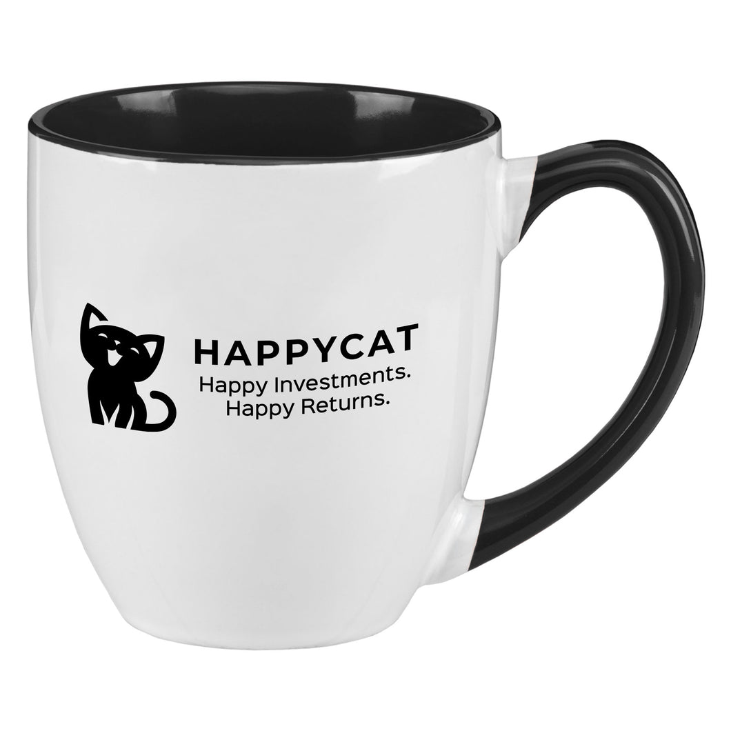 Tasse bistro en céramique bicolore de 473 ml