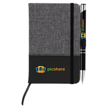 Load image into Gallery viewer, Twain Notebook &amp; Tres-Chic Pen Gift Set
