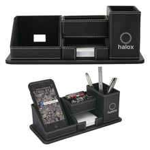 Load image into Gallery viewer, Oxford Desk Organizer w/Phone Holder
