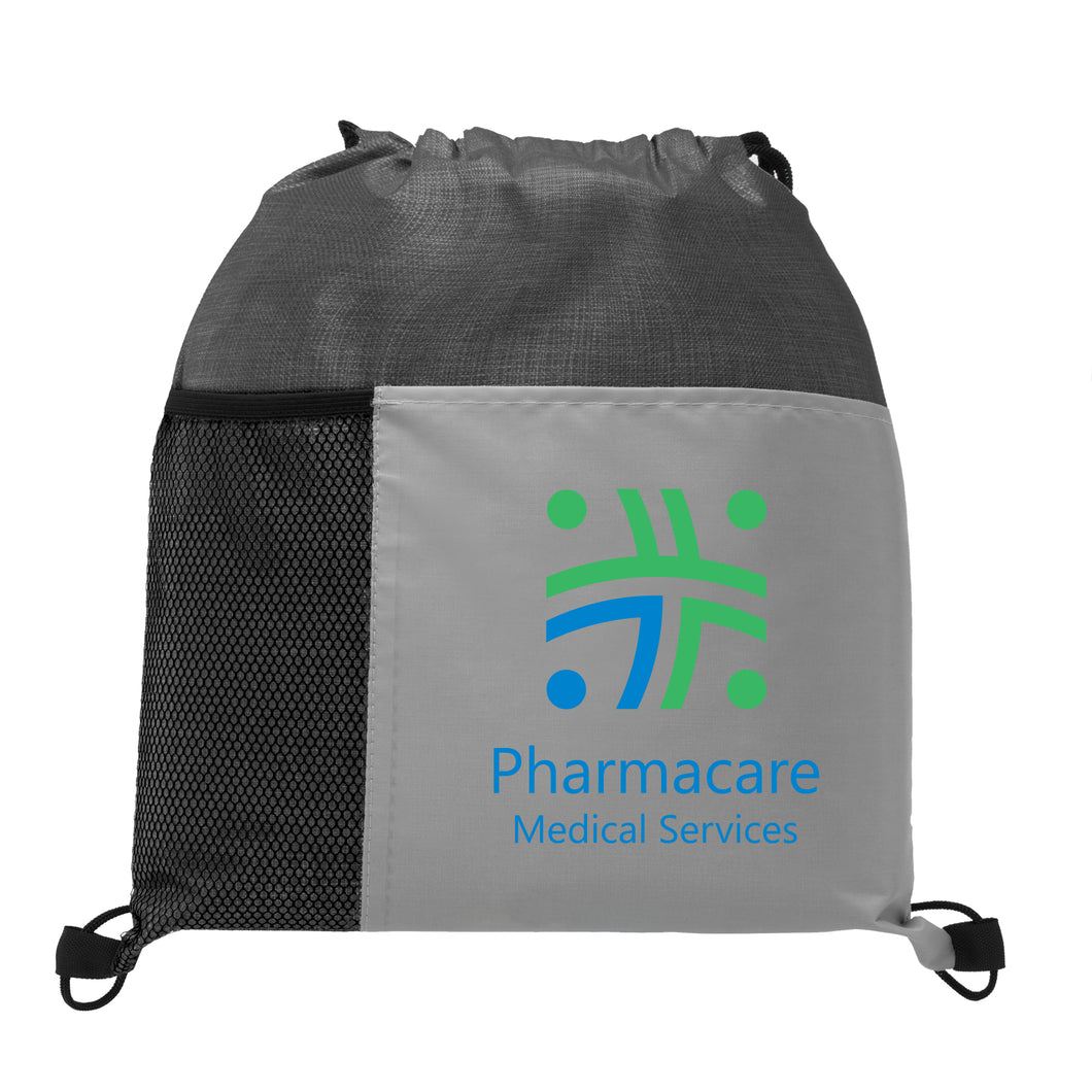 Metroplex - Non-Woven Drawstring Bag with 210D Pocket